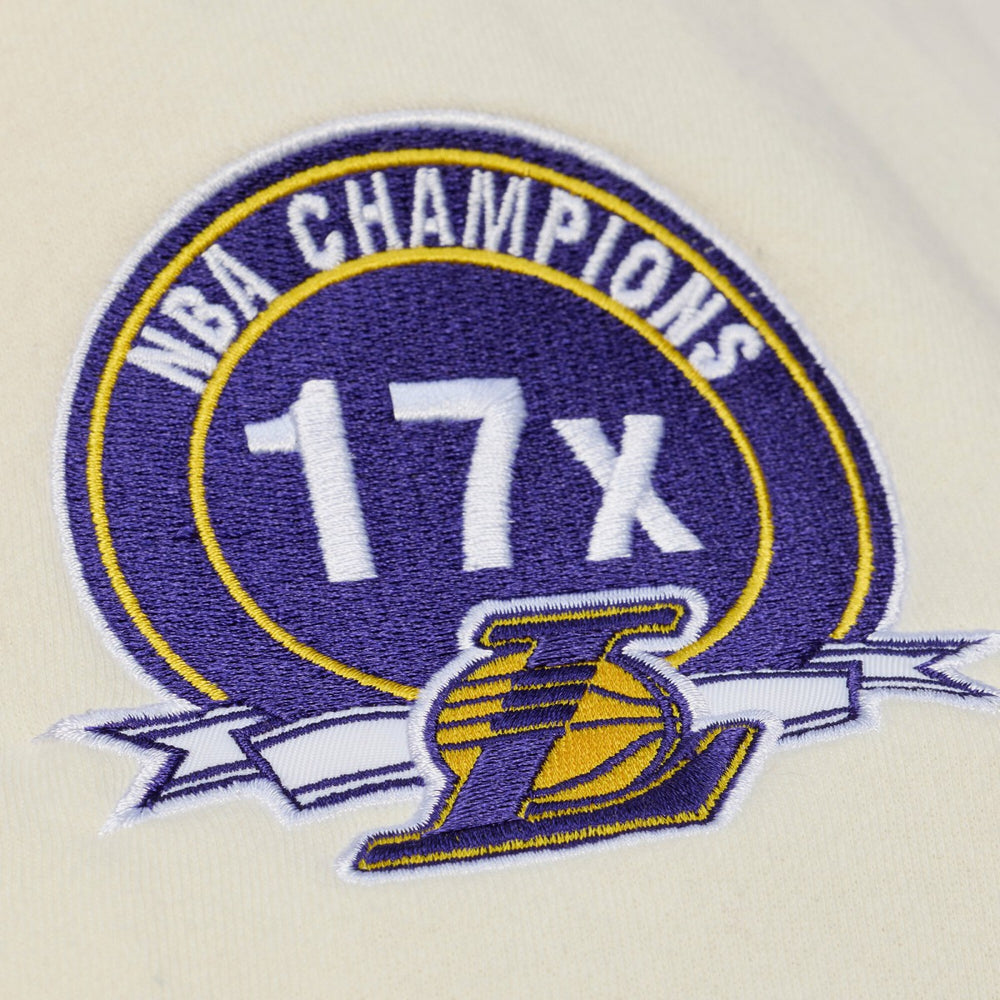NBA Los Angeles Lakers Hardwood Classics Chainstitch Premium Fleece Hoodie