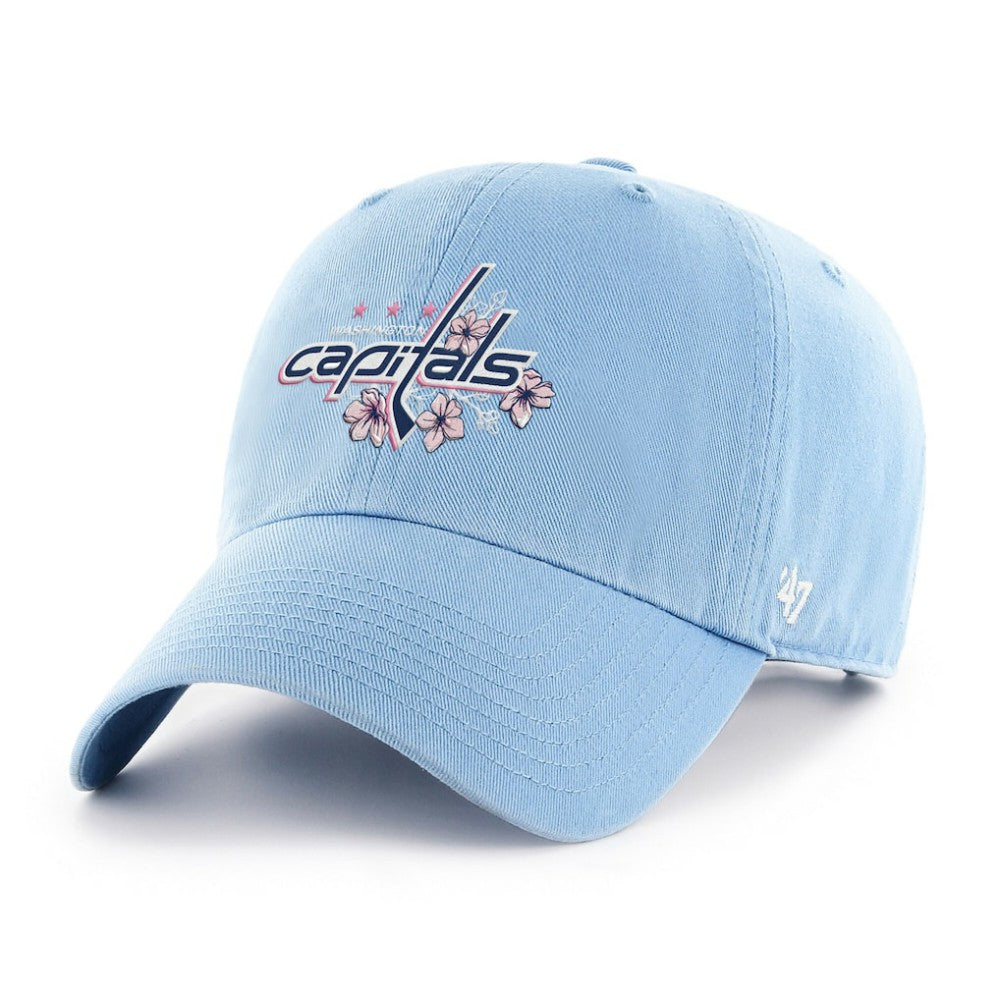 NHL Light Blue Washington Capitals '47 Cherry Blossom Alternate Clean Up Adjustable Hat