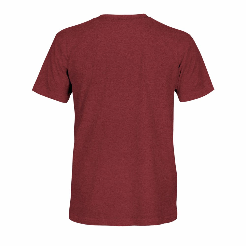 Spain National Team 1863FC Athletic Wordmark Vintage Tri-Blend T-Shirt -  Maroon