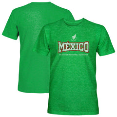 Mexico National Team 1863FC Athletic Wordmark Vintage Tri-Blend T-Shirt -  Green