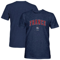 France National Team 1863FC Athletic Wordmark Vintage Tri-Blend T-Shirt -  Navy