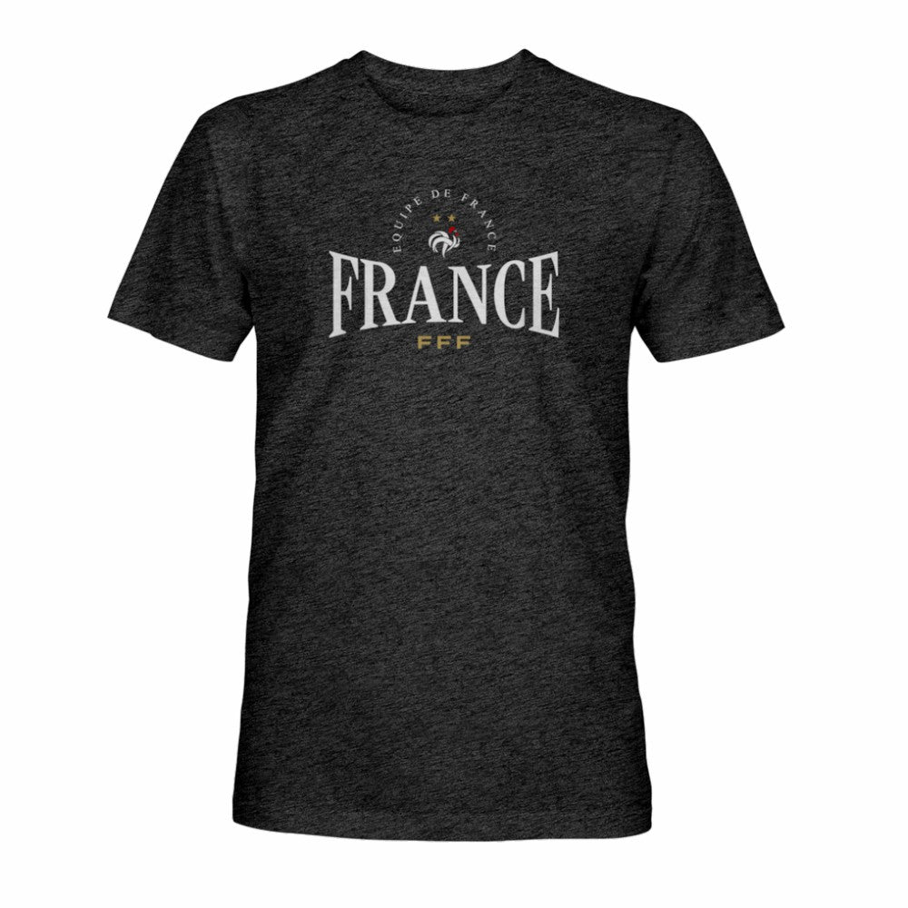France National Team 1863FC Athletic Wordmark Vintage Tri-Blend T-Shirt -  Black