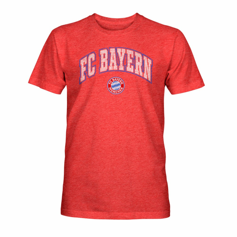 Bayern Munich 1863FC Athletic Wordmark Vintage Tri-Blend T-Shirt -  Red