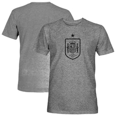 Spain National Team 1863FC Mono Badge Vintage Tri-Blend T-Shirt -  Gray
