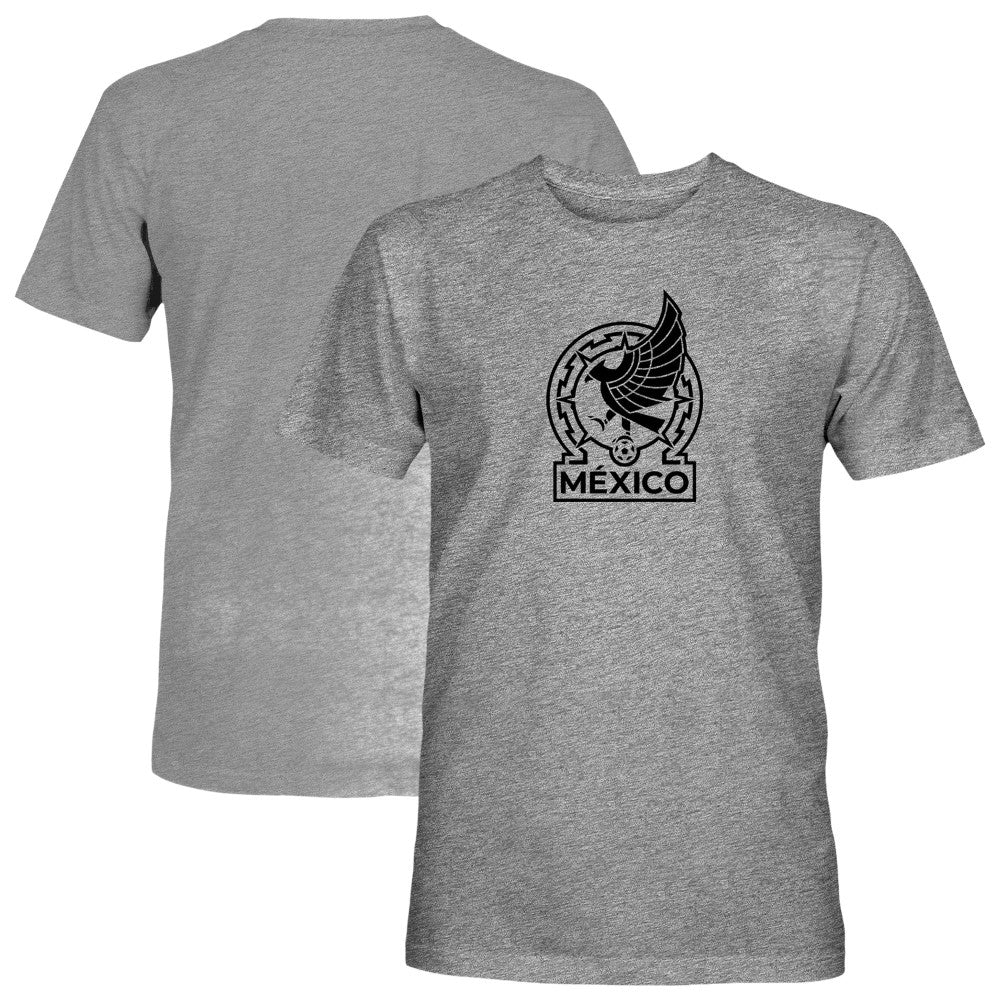 Mexico National Team 1863FC Mono Badge Vintage Tri-Blend T-Shirt -  Gray