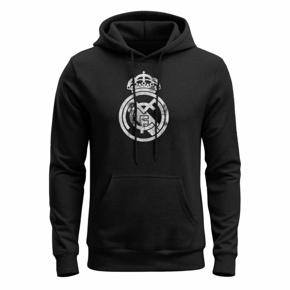 Real Madrid 1863FC Mono Badge Fleece Hoodie -  Black