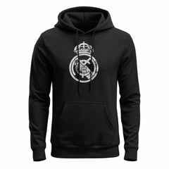 Real Madrid 1863FC Mono Badge Fleece Hoodie -  Black