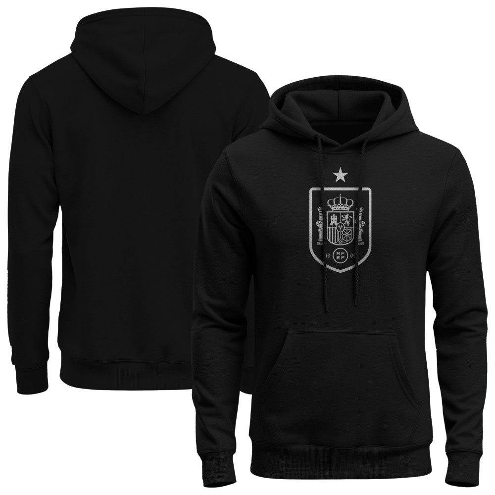 Spain National Team 1863FC Mono Badge Fleece Hoodie -  Black