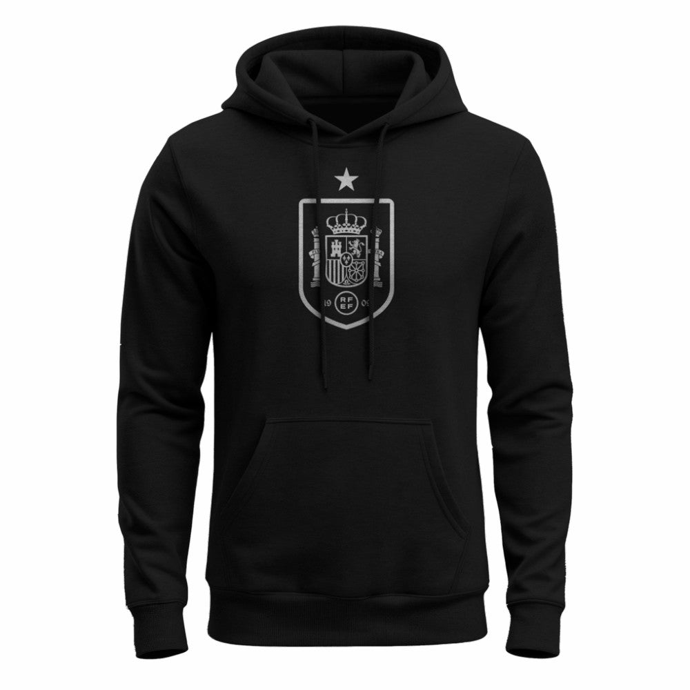 Spain National Team 1863FC Mono Badge Fleece Hoodie -  Black