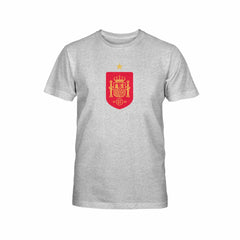 Spain National Team 1863FC Youth Color Badge T-Shirt -  Gray