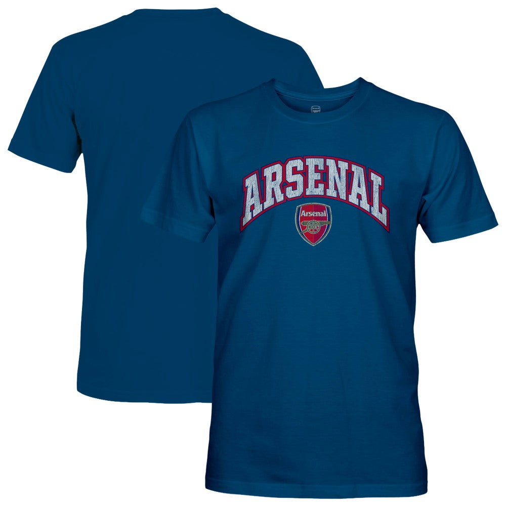 Arsenal 1863FC Wordmark Cotton T-Shirt -  Blue