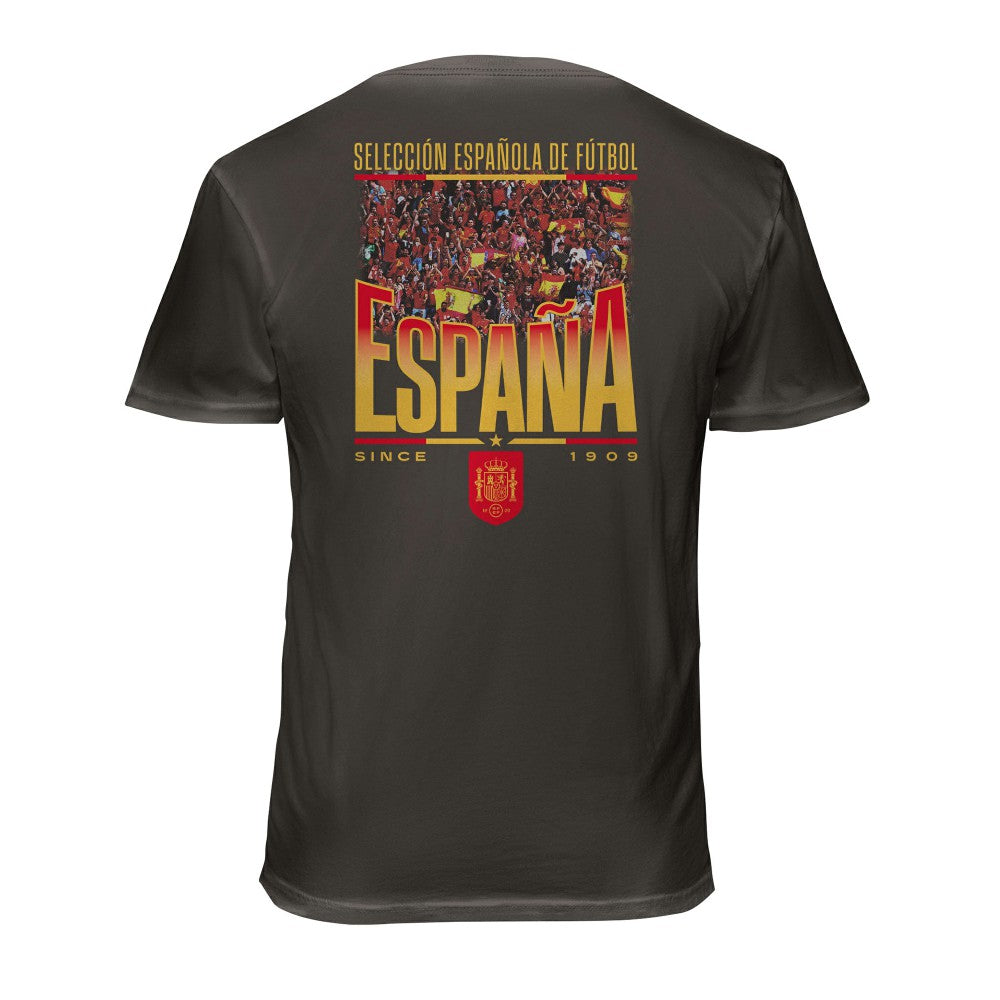 Spain National Team 1863FC Wordmark Cotton T-Shirt -  Gray