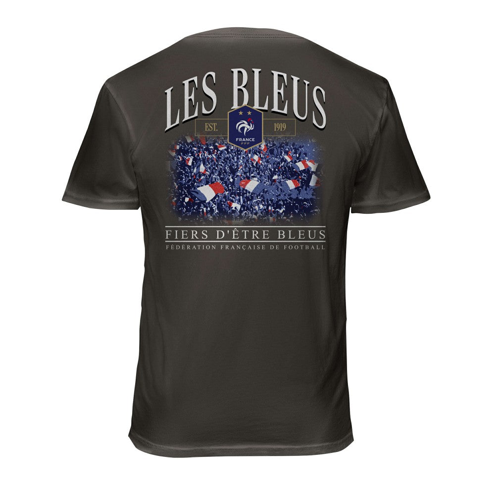 France National Team 1863FC Wordmark Cotton T-Shirt -  Gray