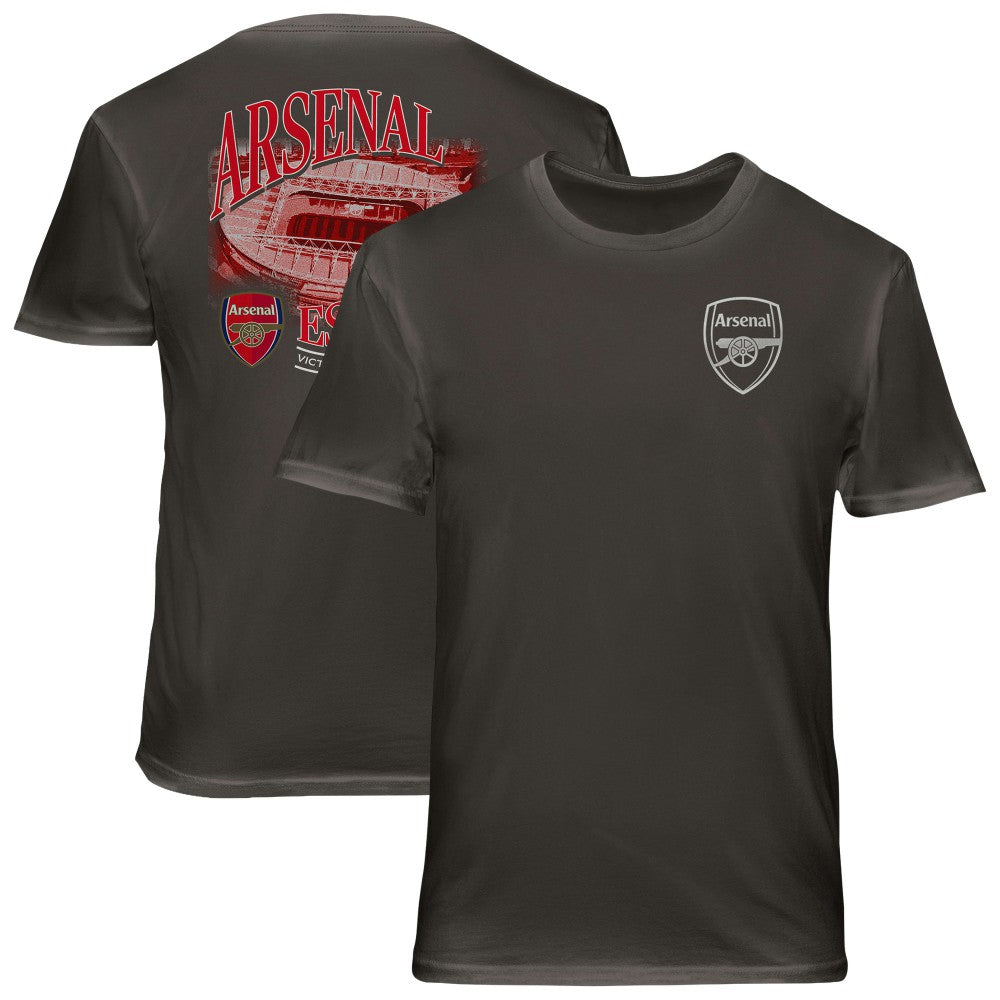 Arsenal 1863FC Wordmark Cotton T-Shirt -  Gray