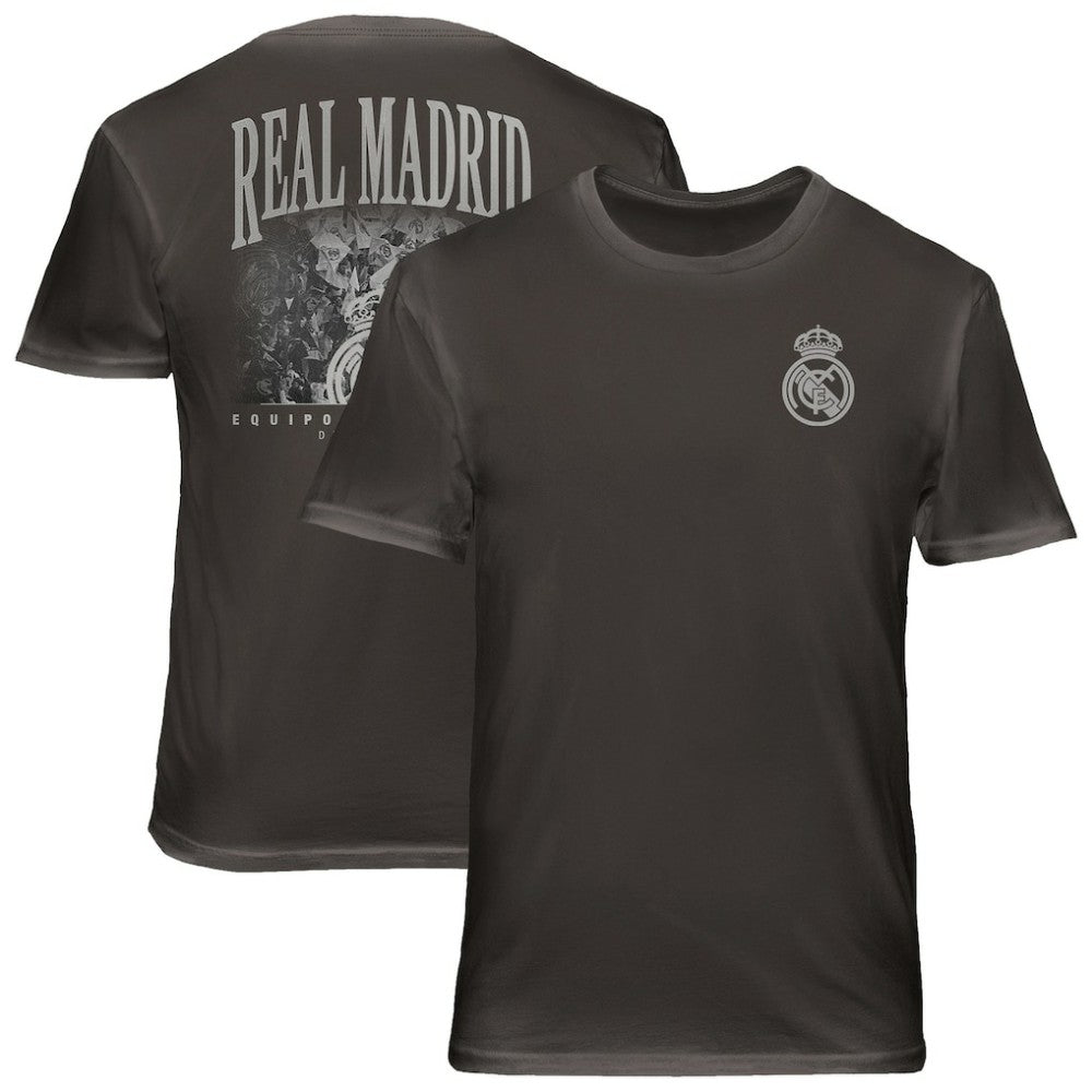 Real Madrid 1863FC Wordmark Cotton T-Shirt -  Gray