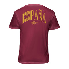 Spain National Team 1863FC Back Wordmark Soft Wash T-Shirt -  Red