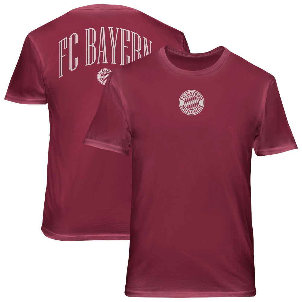 Bayern Munich 1863FC Back Wordmark Soft Wash T-Shirt -  Red