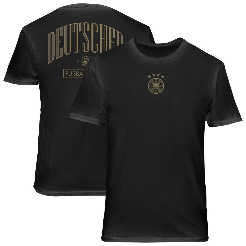 Germany National Team 1863FC Back Wordmark Soft Wash T-Shirt -  Black