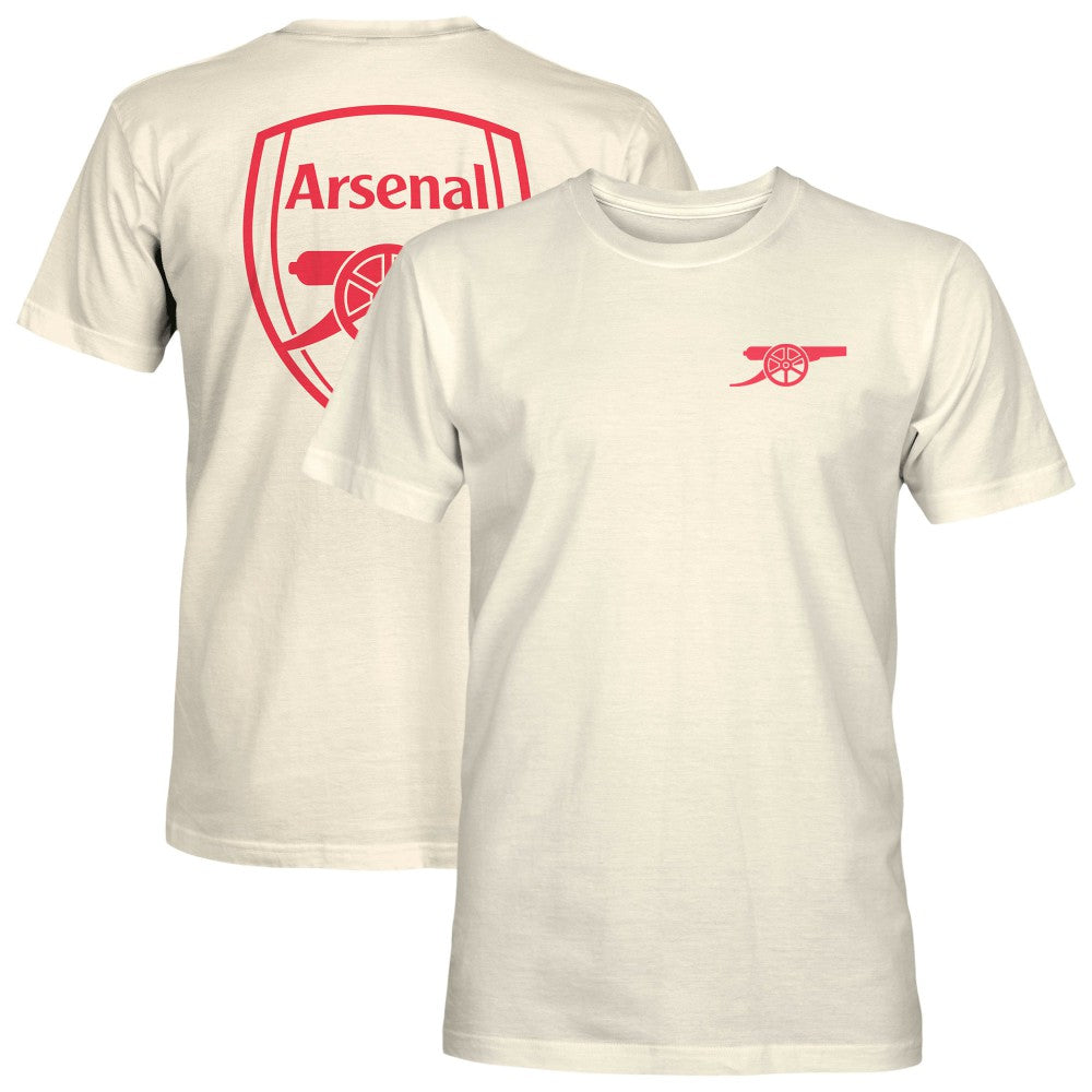 Arsenal 1863FC Emblem Heavyweight T-Shirt -  Cream