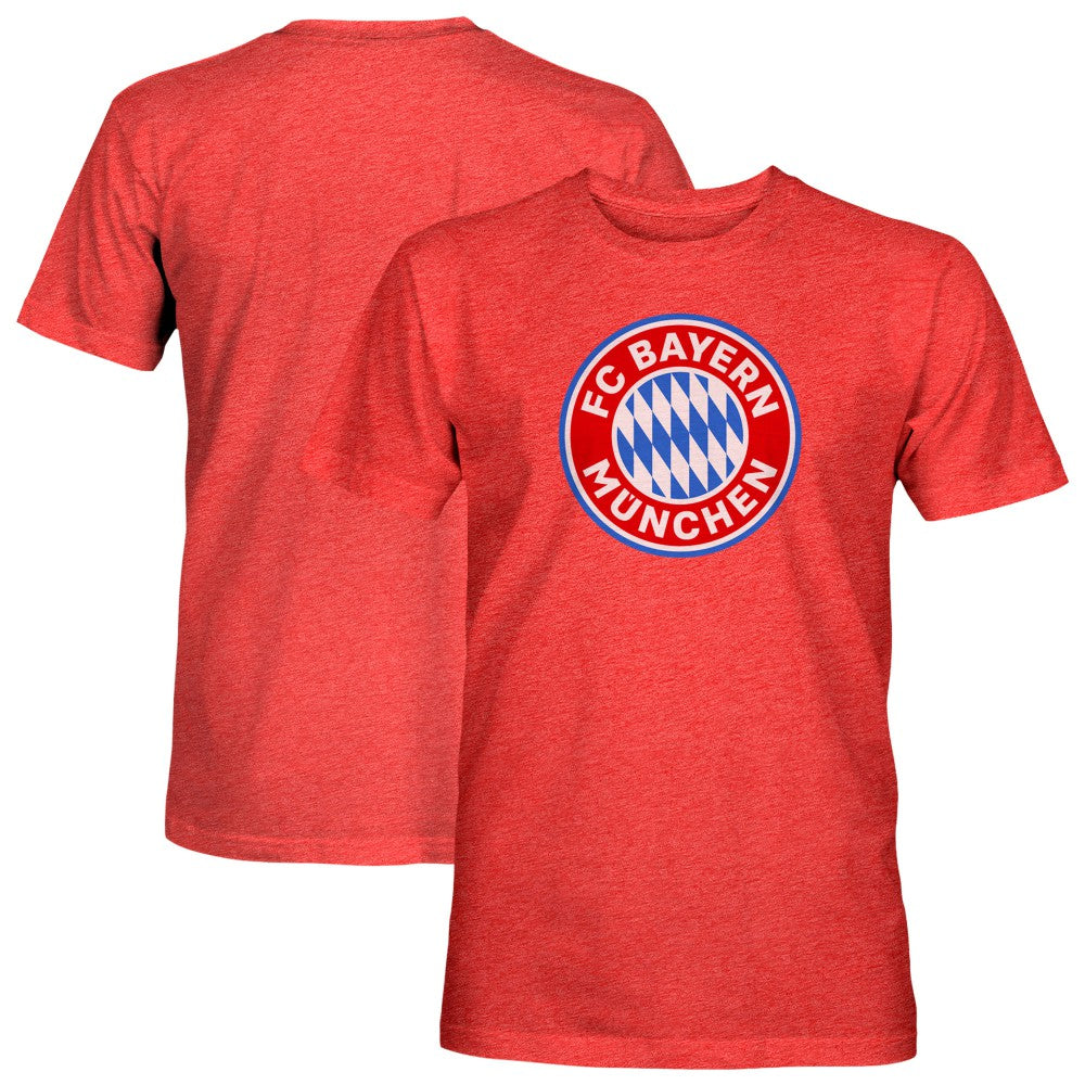 Bayern Munich 1863FC Color Badge Tri-Blend T-Shirt -  Red