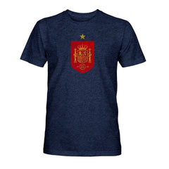 Spain National Team 1863FC Color Badge Tri-Blend T-Shirt -  Navy