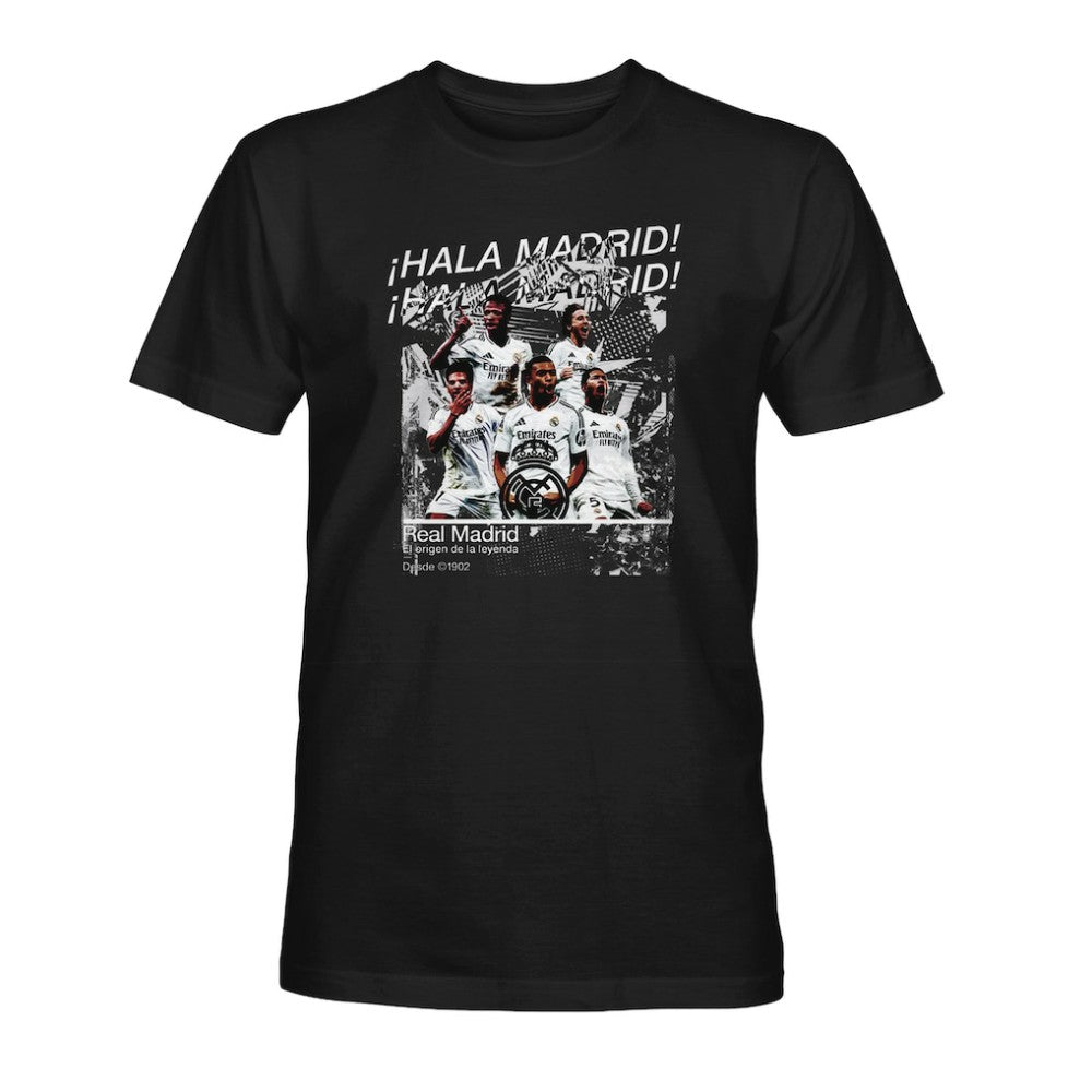 Real Madrid 1863FC Hala T-Shirt -  Black