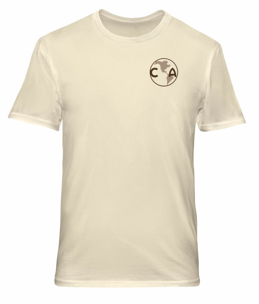 Club America 1863FC Vintage Soft Wash T-Shirt -  Cream