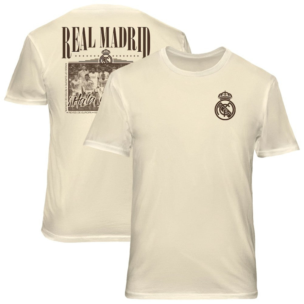 Real Madrid 1863FC Vintage Soft Wash T-Shirt -  Cream