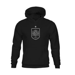 Spain National Team 1863FC Youth Mono Badge Fleece Hoodie -  Black