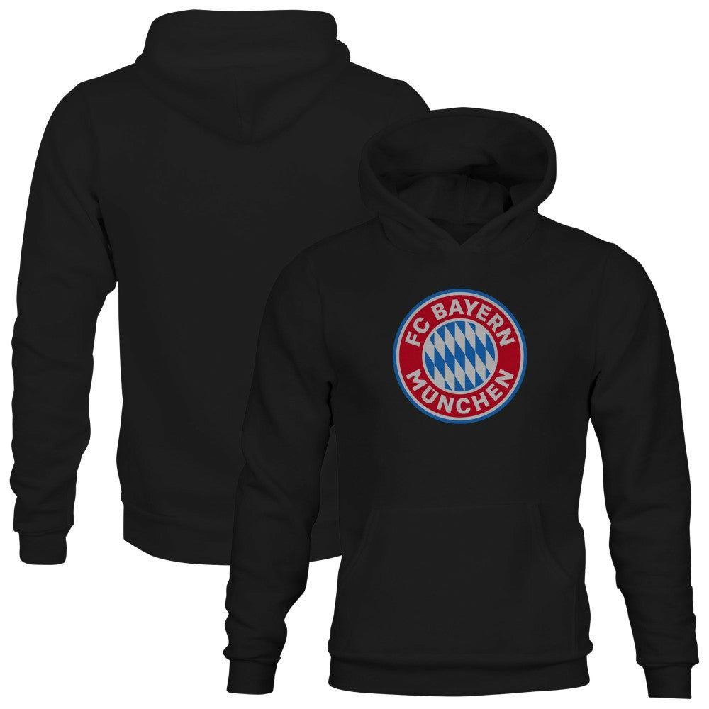 Bayern Munich 1863FC Youth Color Badge Fleece Hoodie -  Black