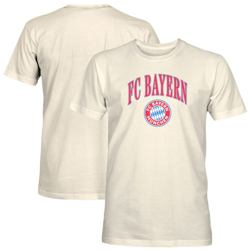 Bayern Munich 1863FC Retro Stripes T-Shirt -  Cream