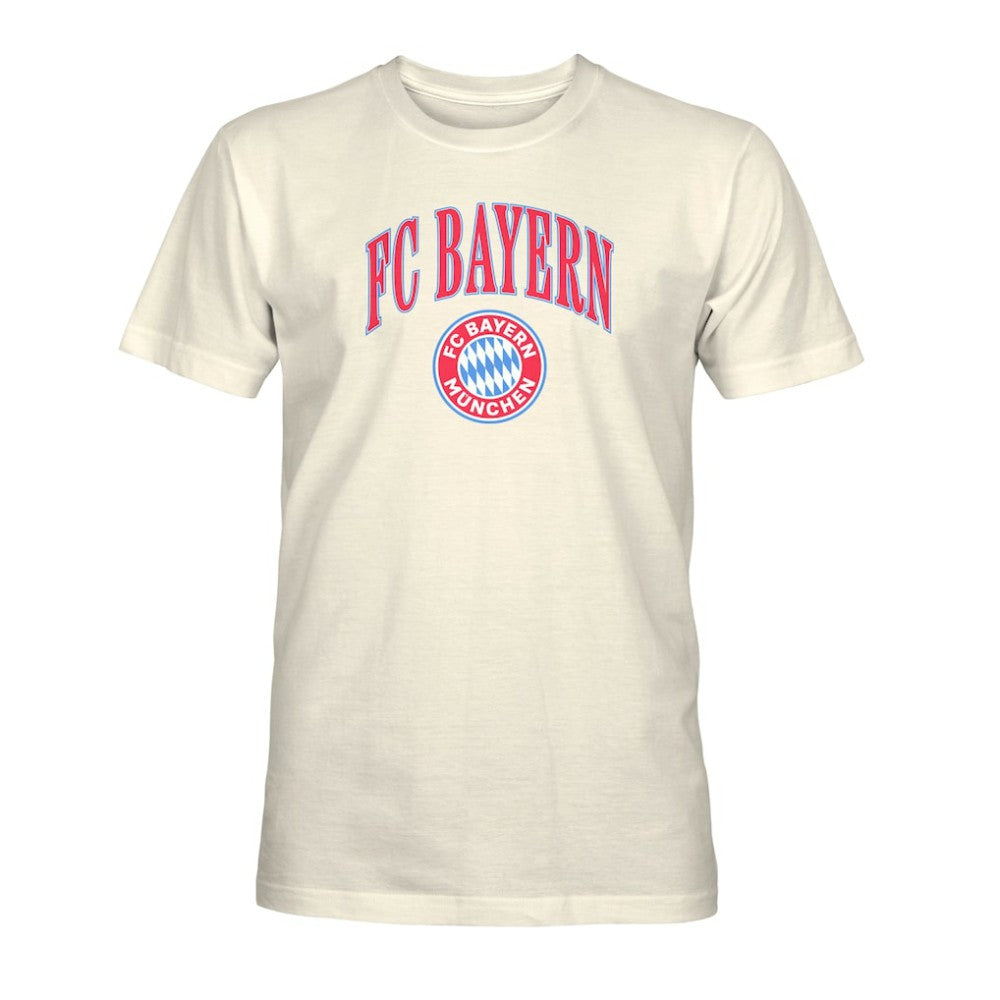 Bayern Munich 1863FC Retro Stripes T-Shirt -  Cream