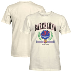Barcelona 1863FC Retro Stripes T-Shirt -  Cream