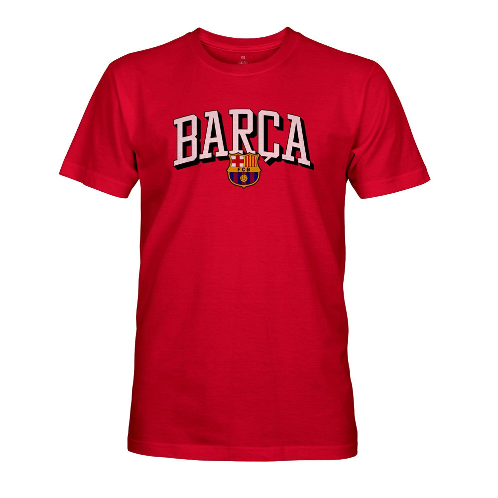 Barcelona 1863FC Athletic Wordmark T-Shirt -  Red