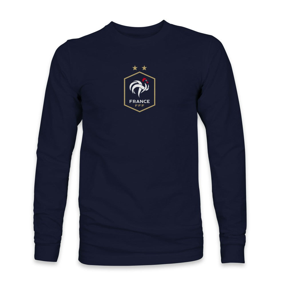France National Team 1863FC Color Badge Long Sleeve T-Shirt -  Navy