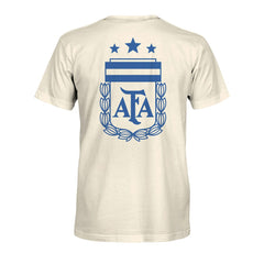 Argentina National Team 1863FC Big Logo Heavyweight T-Shirt -  Cream