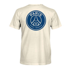 Paris Saint-Germain 1863FC Big Logo Heavyweight T-Shirt -  Cream