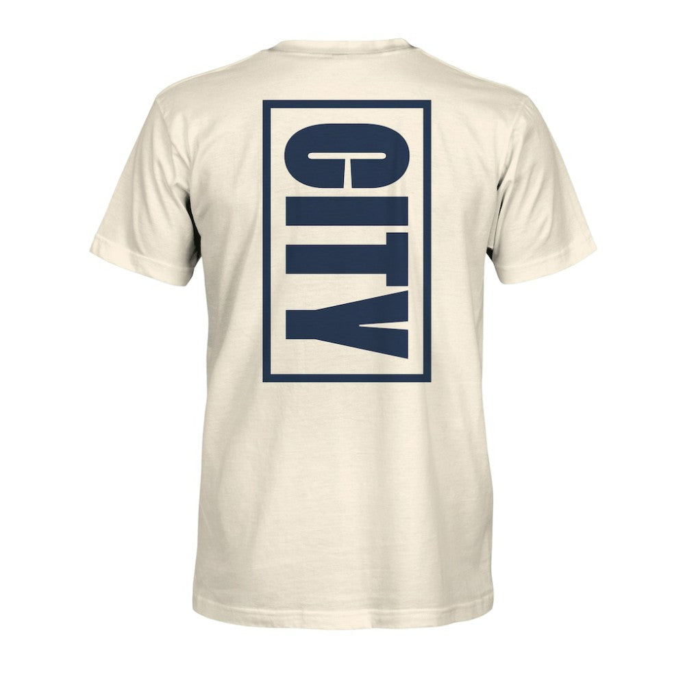 Manchester City 1863FC Big Logo Heavyweight T-Shirt -  Cream