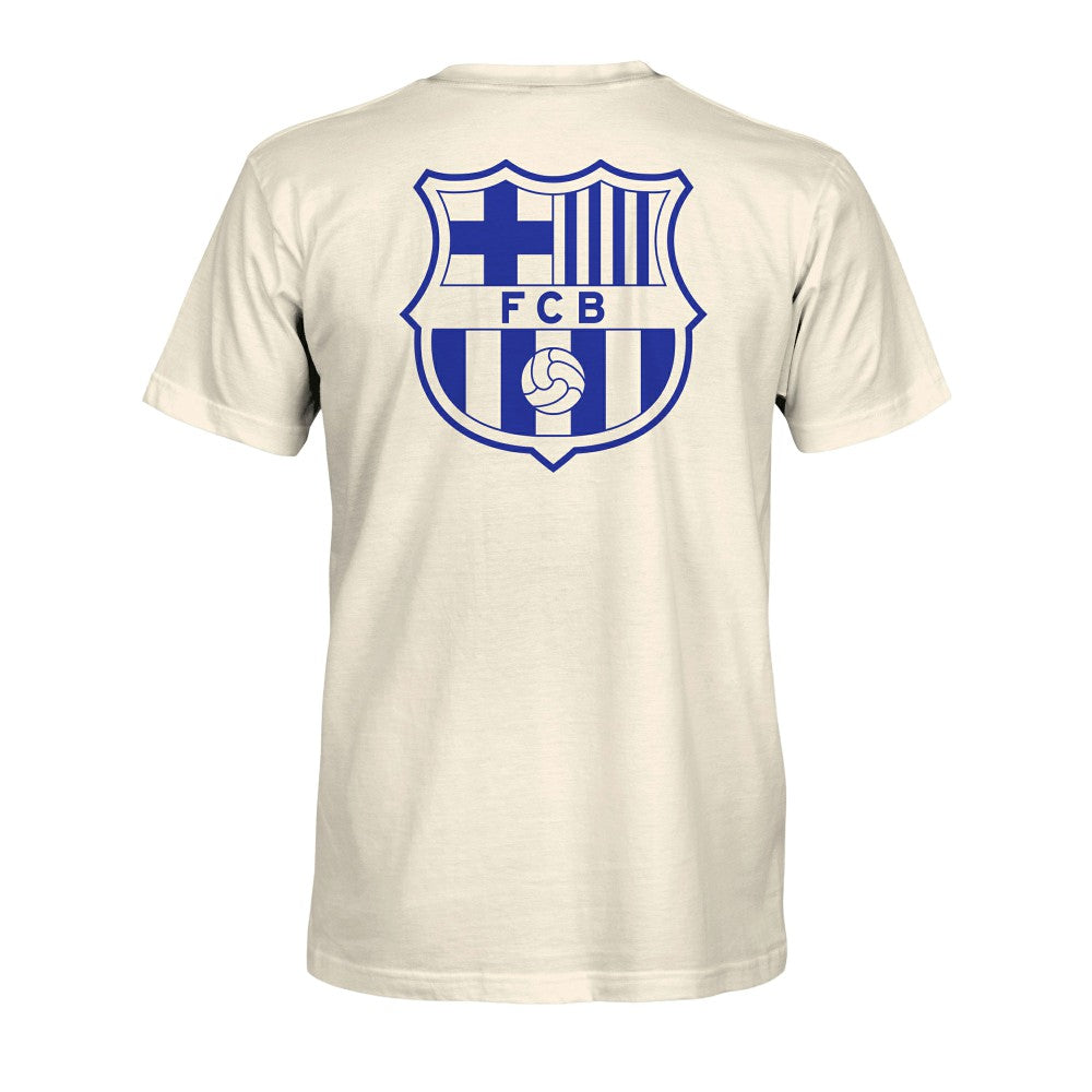 Barcelona 1863FC Big Logo Heavyweight T-Shirt -  Cream