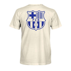Barcelona 1863FC Big Logo Heavyweight T-Shirt -  Cream