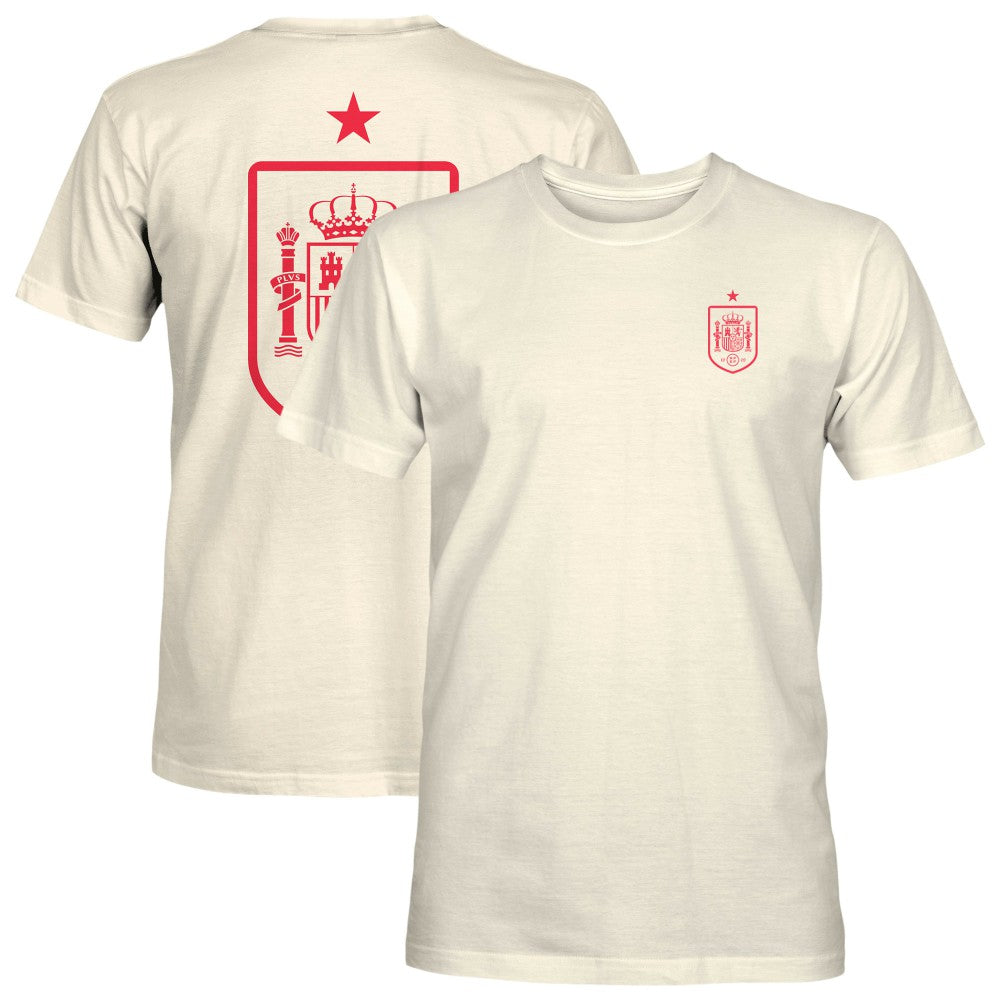 Spain National Team 1863FC Big Logo Heavyweight T-Shirt -  Cream