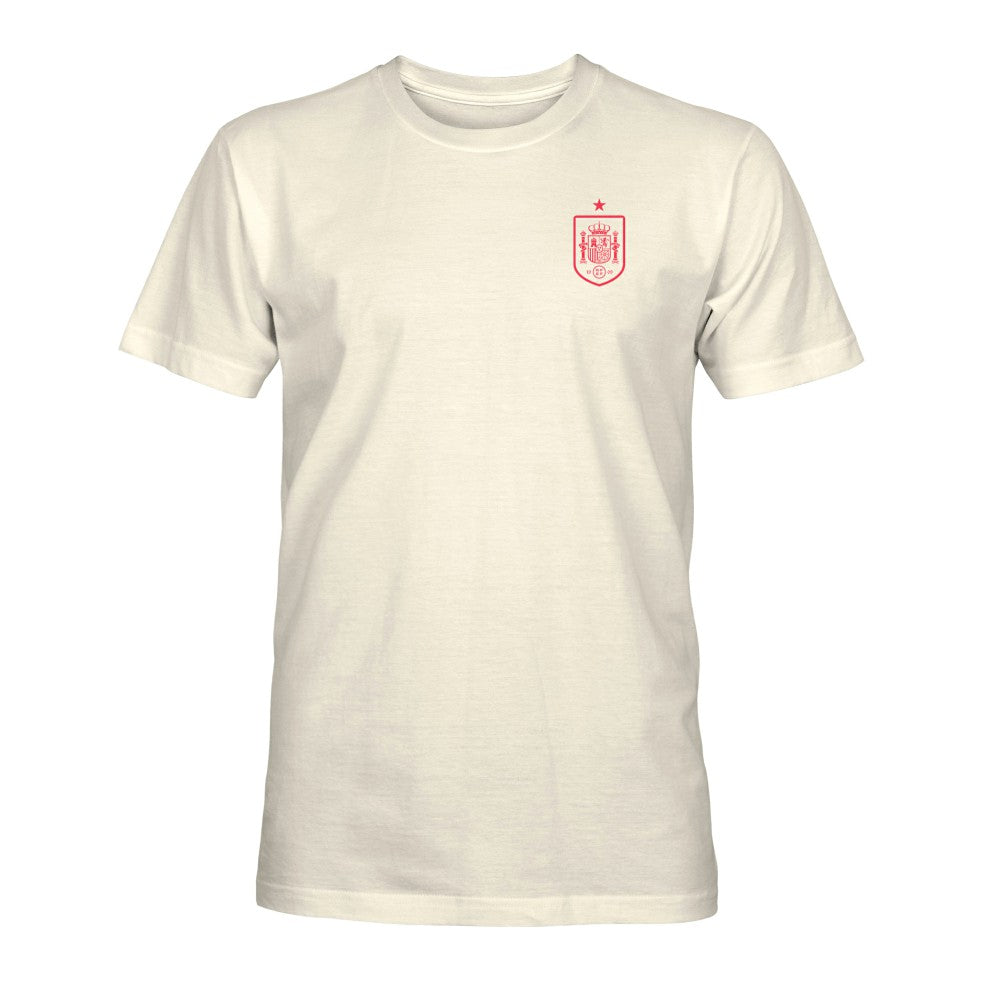 Spain National Team 1863FC Big Logo Heavyweight T-Shirt -  Cream