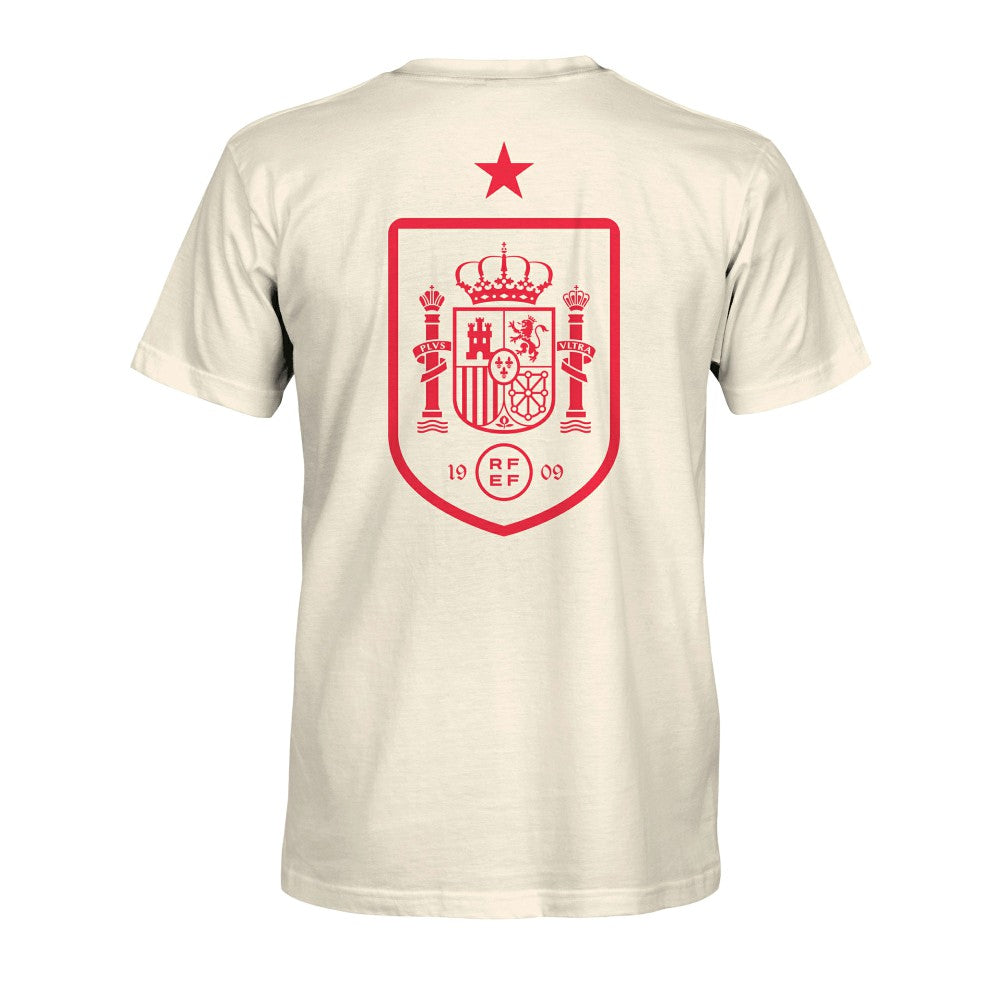 Spain National Team 1863FC Big Logo Heavyweight T-Shirt -  Cream