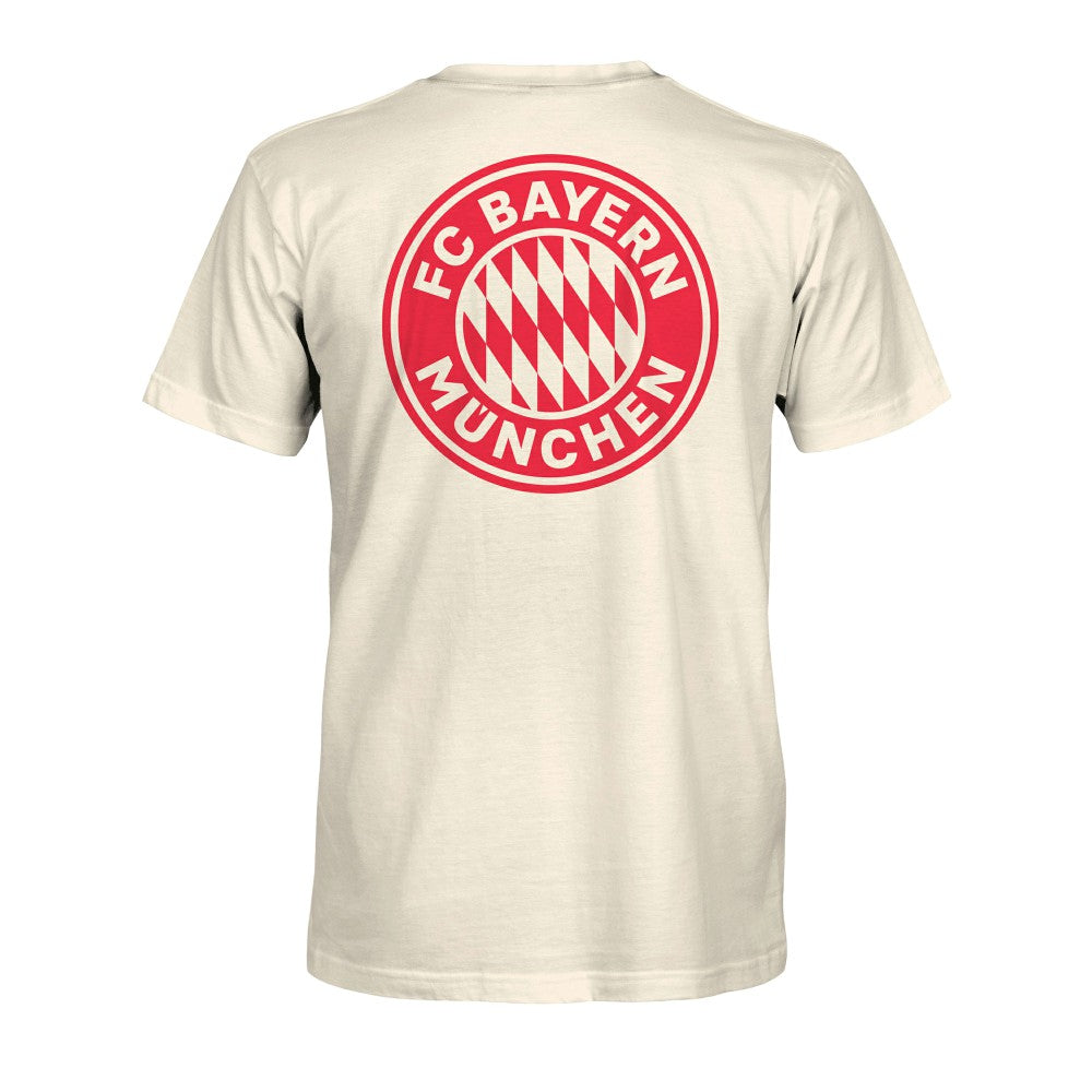 Bayern Munich 1863FC Big Logo Heavyweight T-Shirt -  Cream