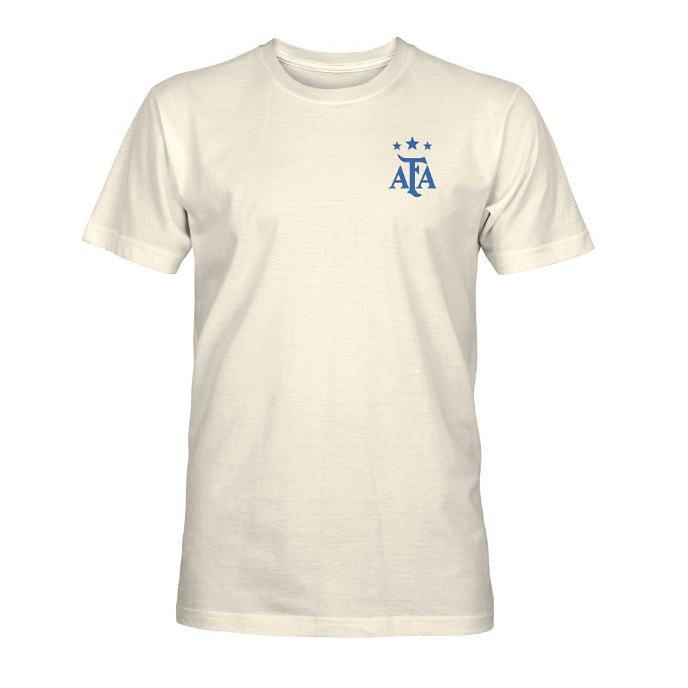 Argentina National Team 1863FC Own the Pitch Heavyweight T-Shirt -  Cream