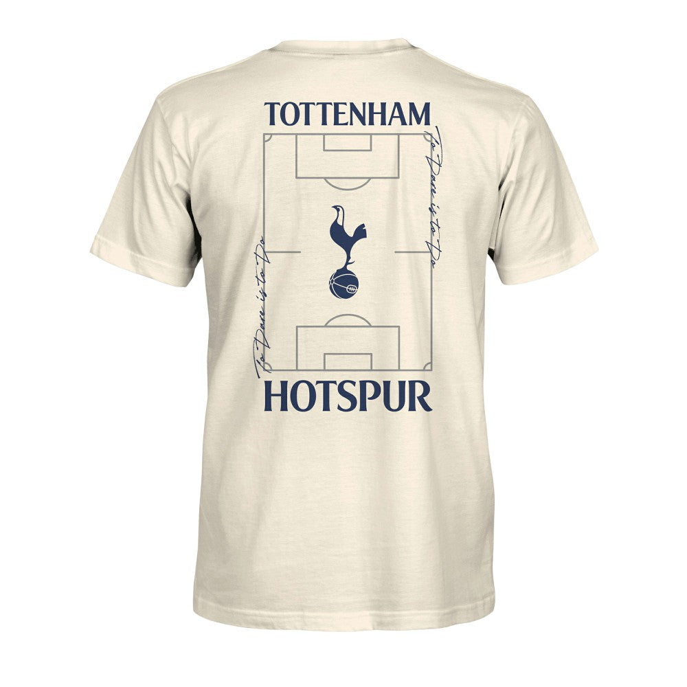 Tottenham Hotspur 1863FC Own the Pitch Heavyweight T-Shirt -  Cream