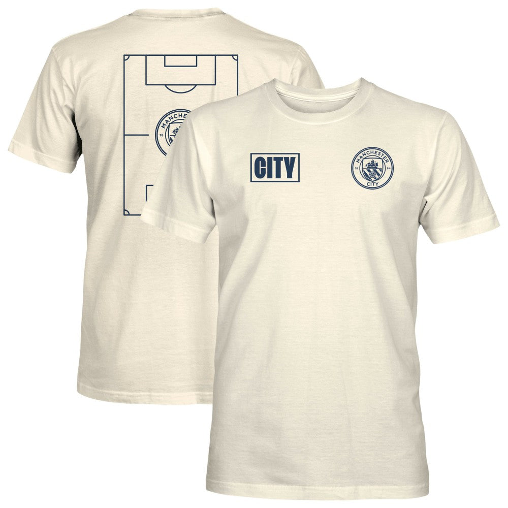 Manchester City 1863FC Own the Pitch Heavyweight T-Shirt -  Cream