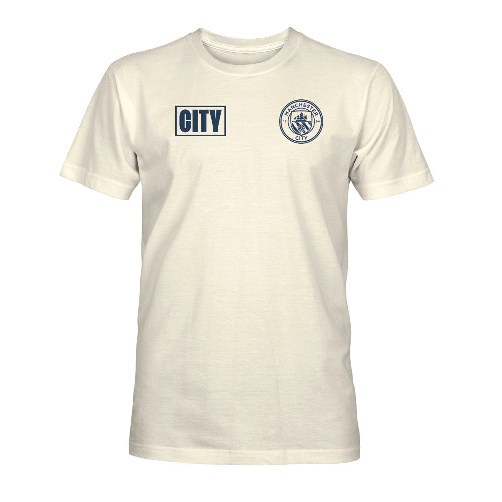 Manchester City 1863FC Own the Pitch Heavyweight T-Shirt -  Cream