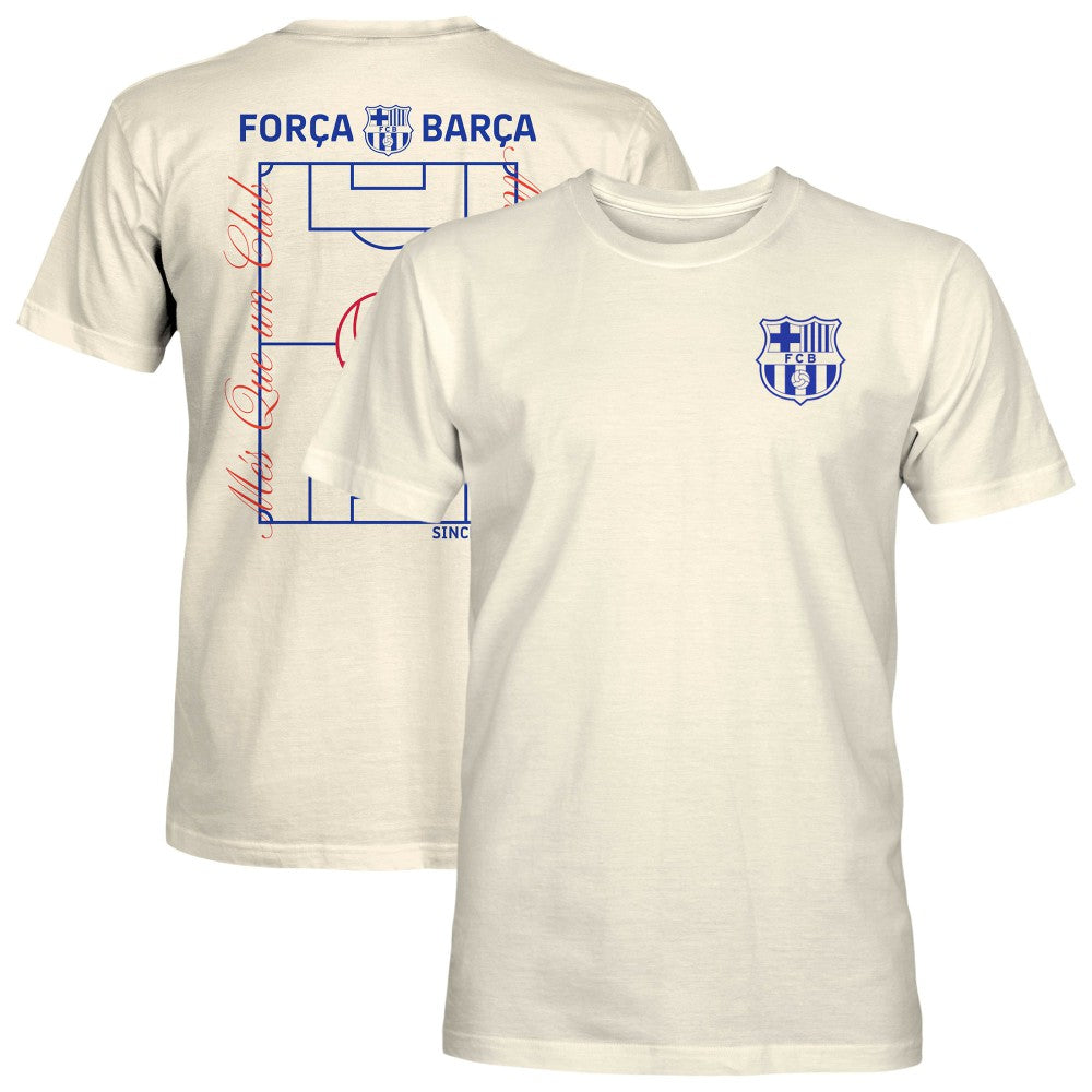 Barcelona 1863FC Own the Pitch Heavyweight T-Shirt -  Cream
