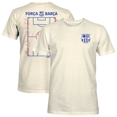 Barcelona 1863FC Own the Pitch Heavyweight T-Shirt -  Cream